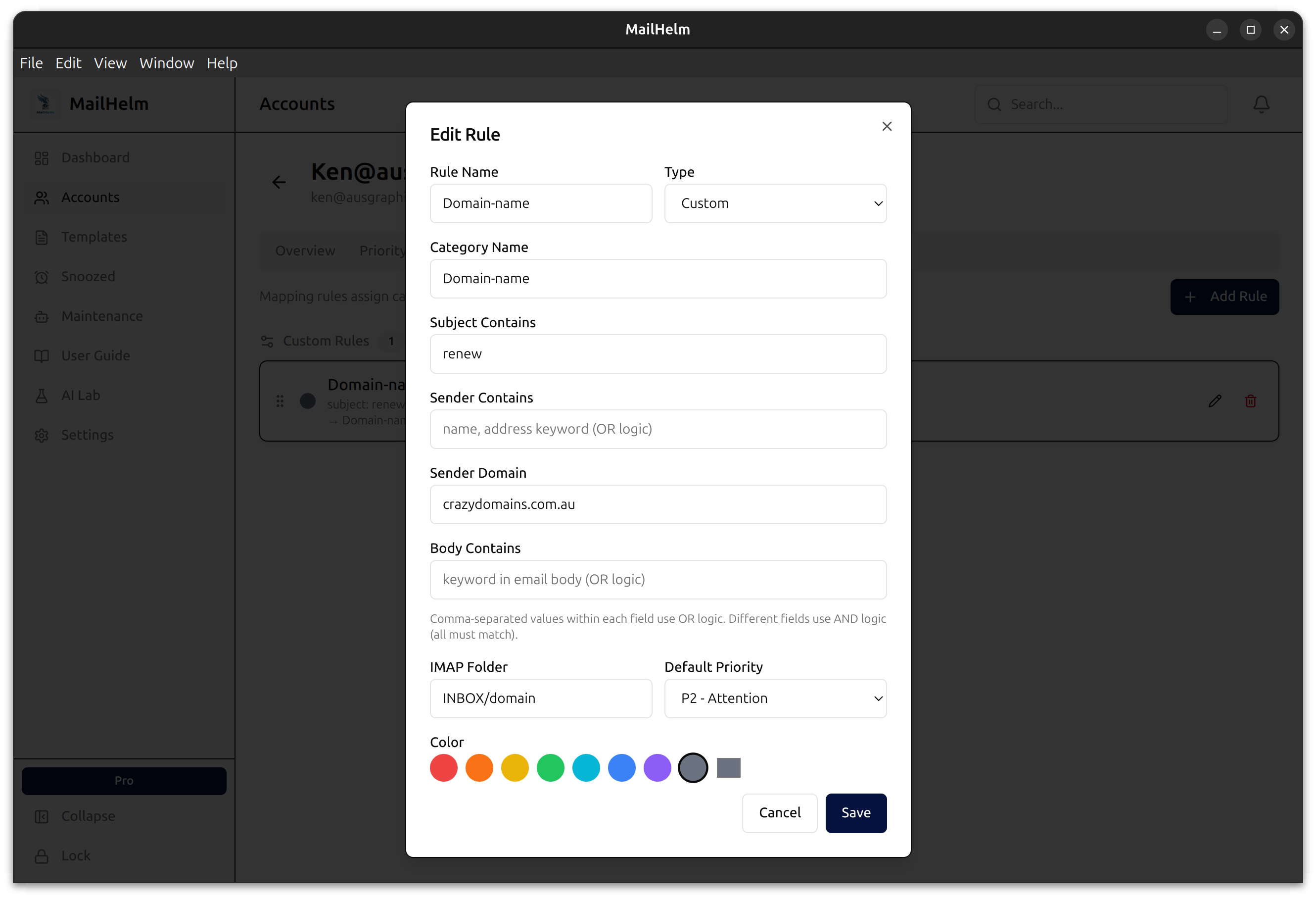 IMAP Server-Side Folder Archiving